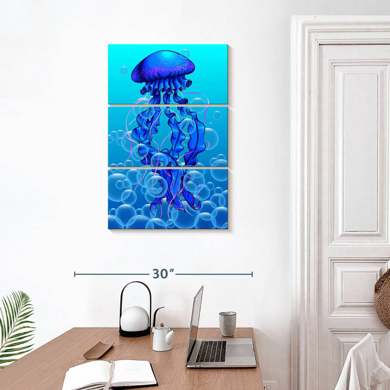 Brampt Jellyfish Bubbles, 32" H x 20" W