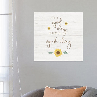 Good Day by Natalie Carpentieri - Wrapped Canvas Print