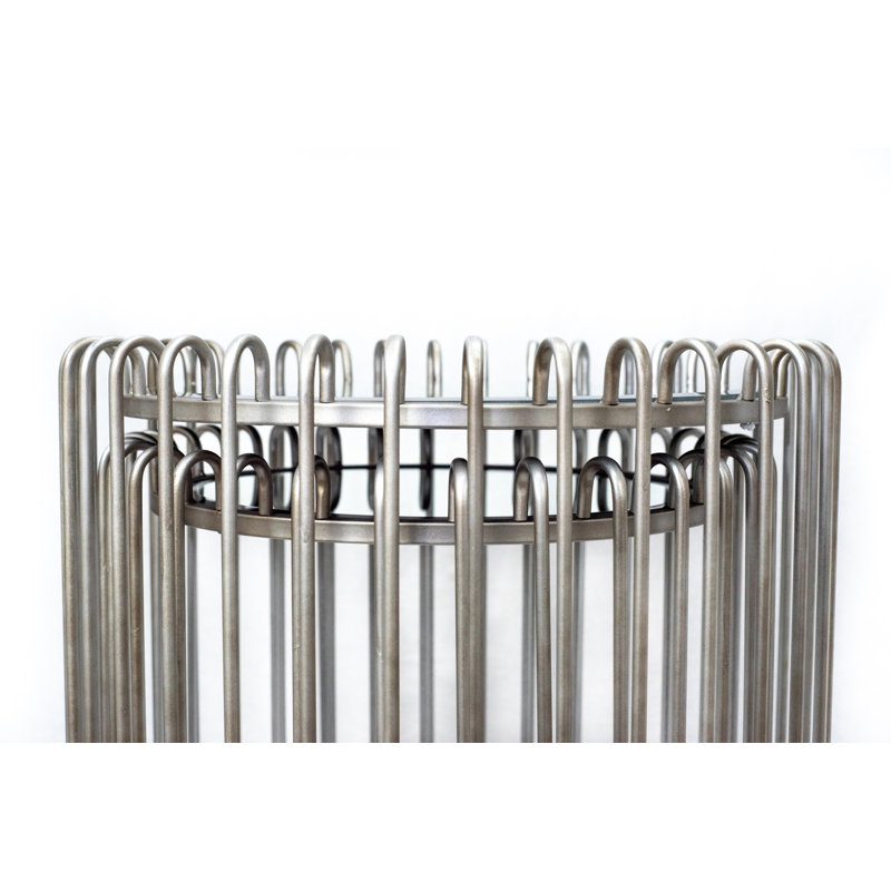 Cadillon Mirrored Glass Tray Top Nesting Tables