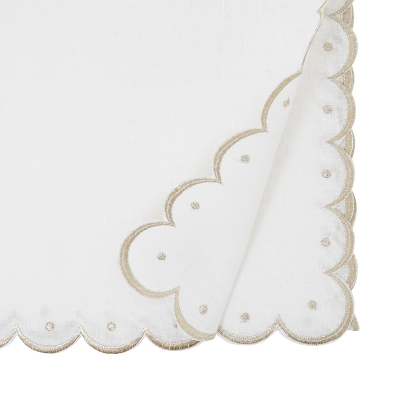 Chemin de table Scalloped Edge, Doré