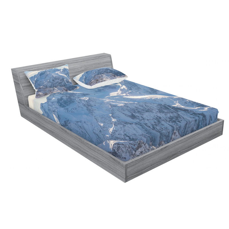 Microfiber Sheet Set, Queen Sheet Set with Fitted Sheet