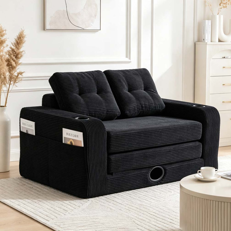 Canapé convertible, Noir