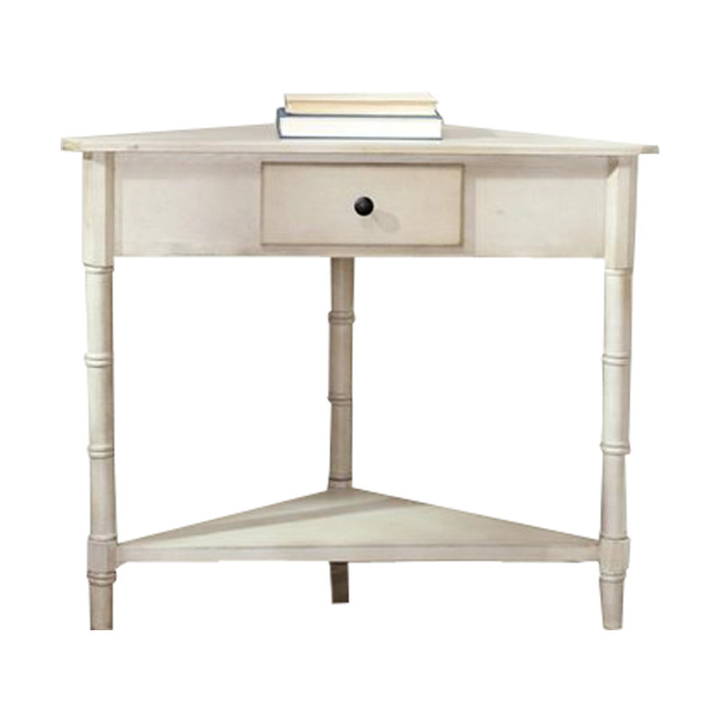 Meaux 86.11cm Solid Wood Console Table, Vintage Grey