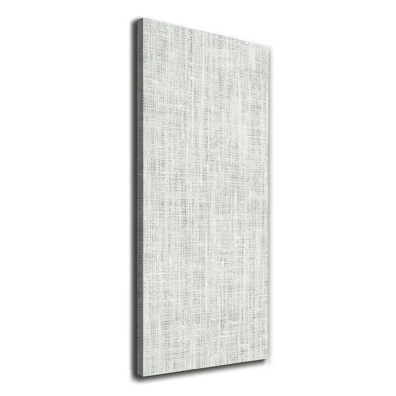 White Linen Canvas - Wrapped Canvas Print