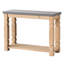 Console de salon 42 po x 15,7 po x 31 po, surface en béton et fabrication en bois, console rustique en bois moderne, objet 42 po x 15,7 po x 31 po