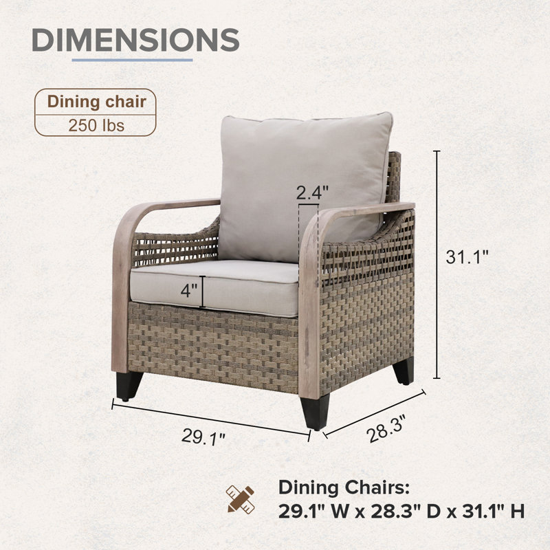 Chaise longue d'extérieur en osier Teralee, Gris