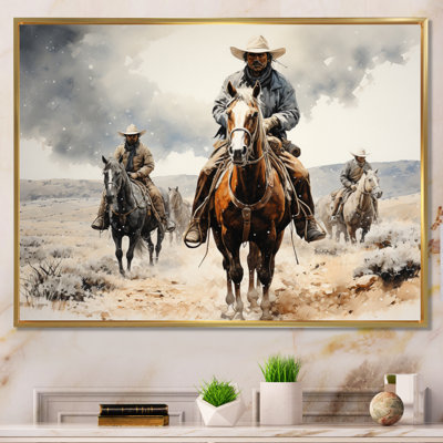 Western Dust and Grit I - reproduction d'art sur toile Western