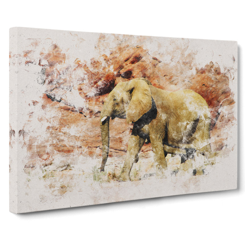 Elephant Vol.6 - Wrapped Canvas, 40cm H x 60cm W x 3cm D