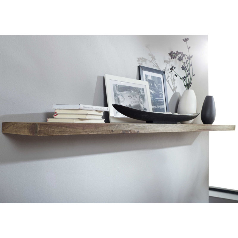 Nature Rosewood Solid Wood Floating Shelf