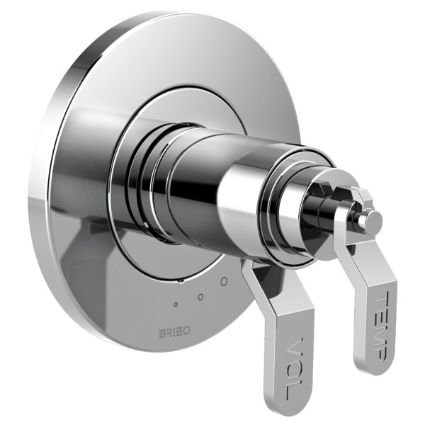 Litze® Lavatory/Bidet Diverter Trim, Chrome, Industrial Lever