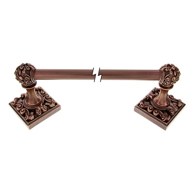 Sforza 1 Wall Mounted Towel Bar, Antique Copper, 3.62" H x 21.5" L x 3.5" D