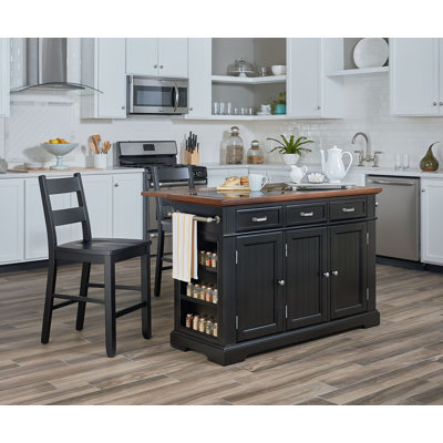 Hewson 57.5 " W Kitchen Island Set