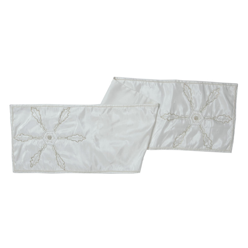 Hobson Beaded Snowflakes Runners, 60" L x 12" W