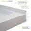 Base de douche à seuil simple l 60 po x P 30 po avec couvercle de drain-50610778-50623517