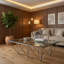 Allure Silver Base Glass Coffee Table