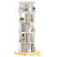 Bibliothèque pivotante à 360 °, étagère de rangement et de présentation pour le bureau à domicile et le salon