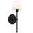 Irena 1-Light Matte Black Wall Sconce-622560032