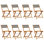 vidaXL Folding Garden Chairs 8 pcs Solid Wood Acacia
