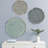 Textured Feather 3-piece Metal Disc Wall Décor Set-513721315