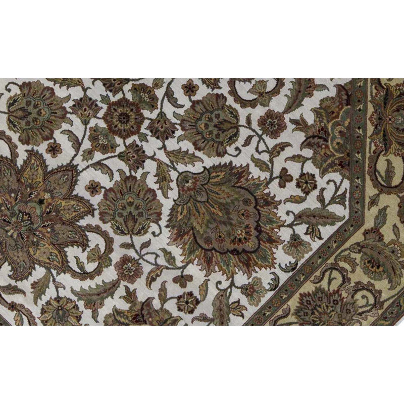 Hand Knotted Wool Oriental Area Rug, Octagon 8'1"