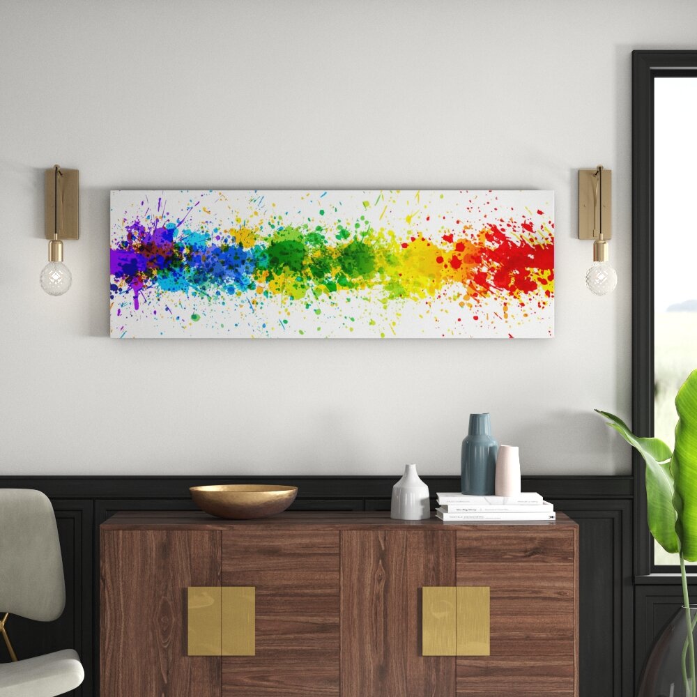 Leinwandbild Rainbow Splatters