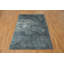 Tapis gris anthracite et gris unique en coton de 7 pi 8 po x 5 pi 5 po