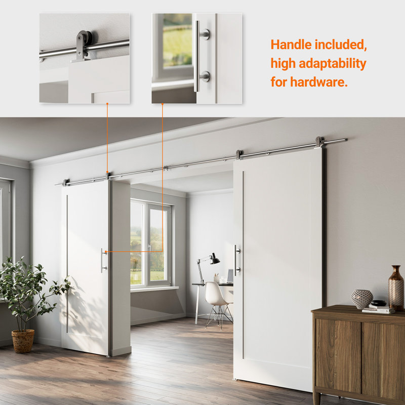 Ensemble de quincaillerie standard pour porte de grange double, 79,53 po