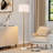 Carmeline 68" Traditional Adjustable Height Metal Floor Lamp with 3-Way Dimmable Light and Marble Base-1419798756