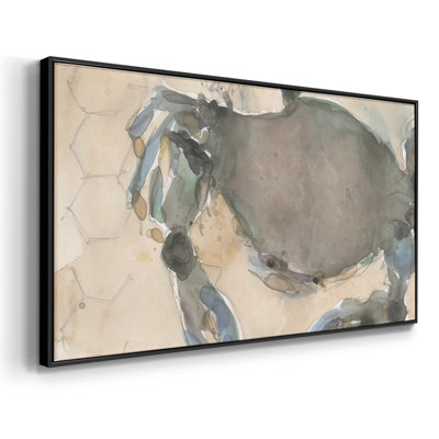 Le crabe du Maryland II - Toile tendue avec châssis encadré - Prêt à être accroché