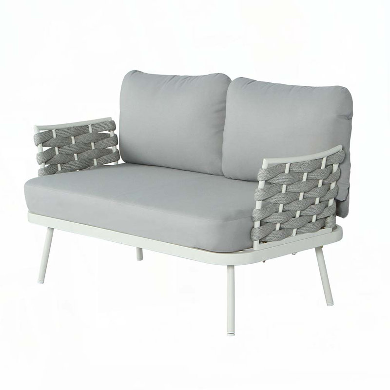 Outdoor Patio Loveseat and Table,, Grey