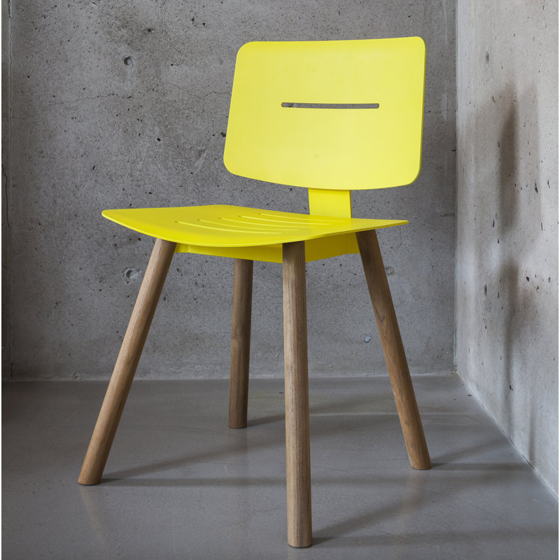 Coco Patio Dining Side Chair, Lemon/Faux Teak, No, Does Not Apply