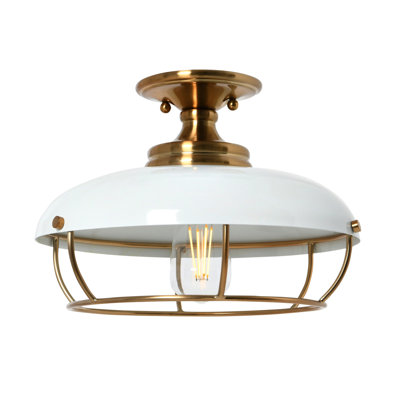 Plafonnier semi-encastré 1 lumière 13 po Apsel