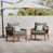 Structure noyer / coussin noir est en rupture de stock