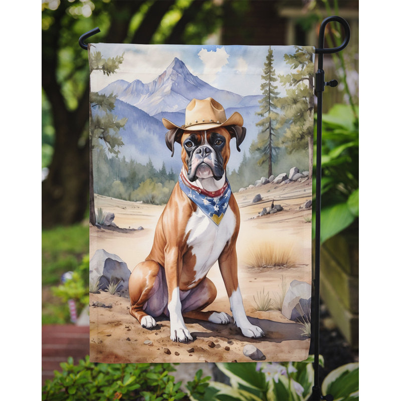 Drapeau Cowboy Welcome Garden, Boxer
