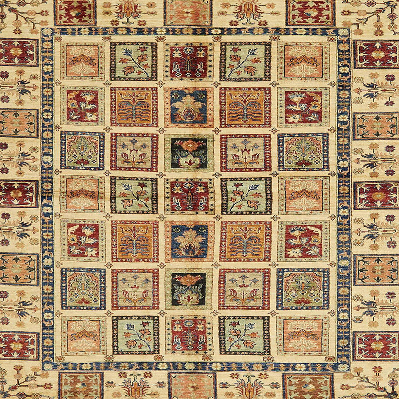 Abstract Indoor Rug, Square 8'