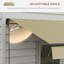Patio Awning, Canopy Retractable Sun Shade Shelter W/ Manual Crank Handle For Deck, Yard-125181371-125181352