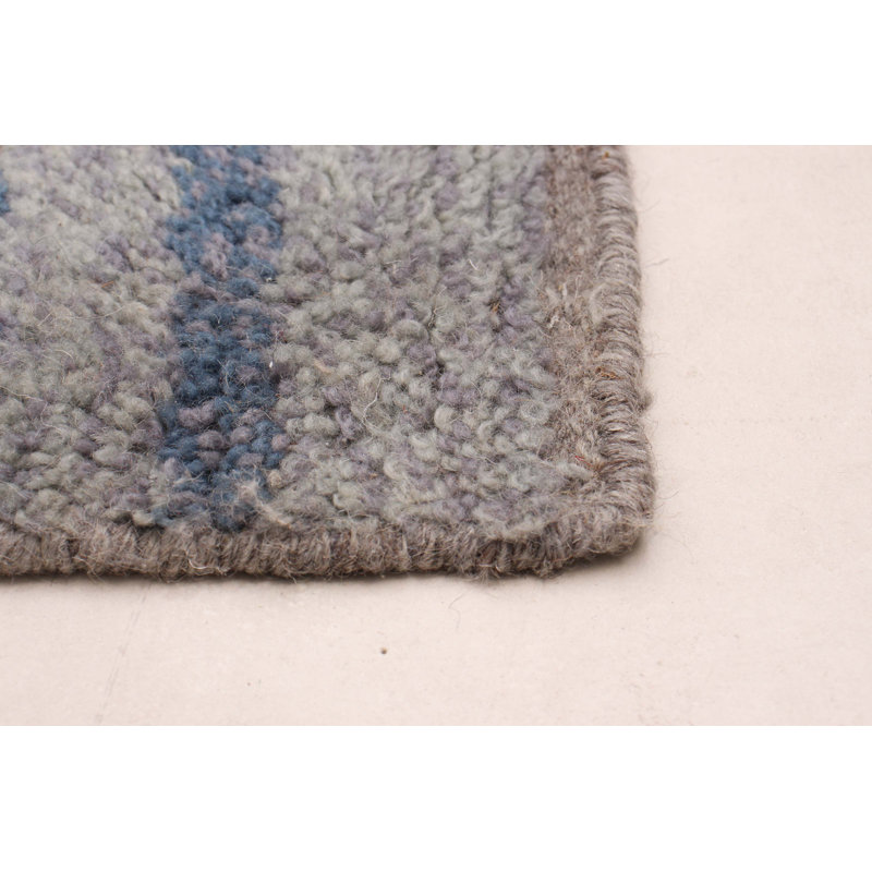 Tapis unique gris de 6 pi 2 po x 9 pi 1 po Wylo