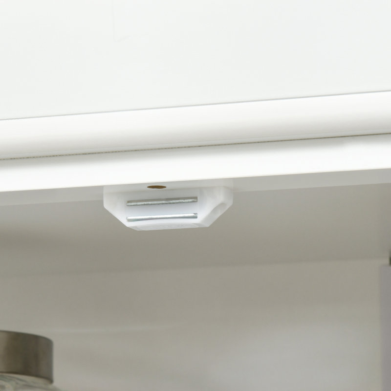 Armoire de rangement de 72,5 po, armoire de cuisine autoportante avec 4 portes et tablettes réglables