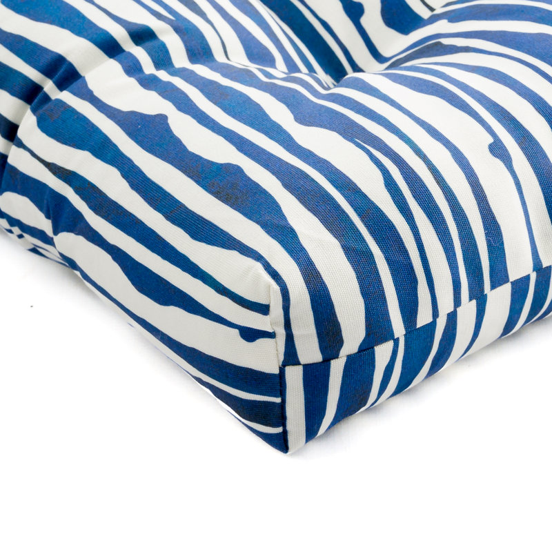  Italia Acrylic Outdoor Chair Cushion, Tideline Navy