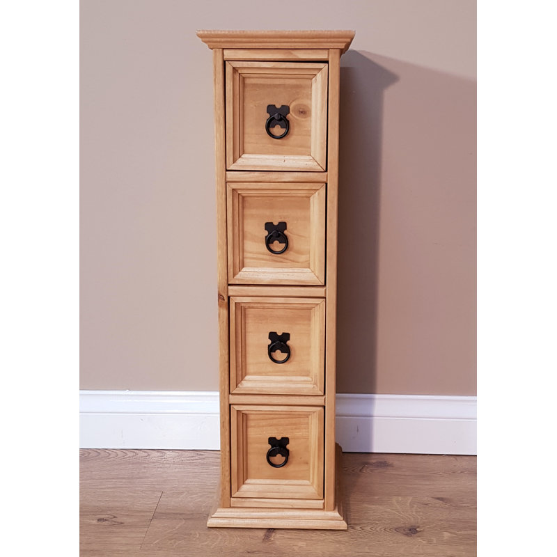 Bridewell Solid Wood 81cm H Media Shelves