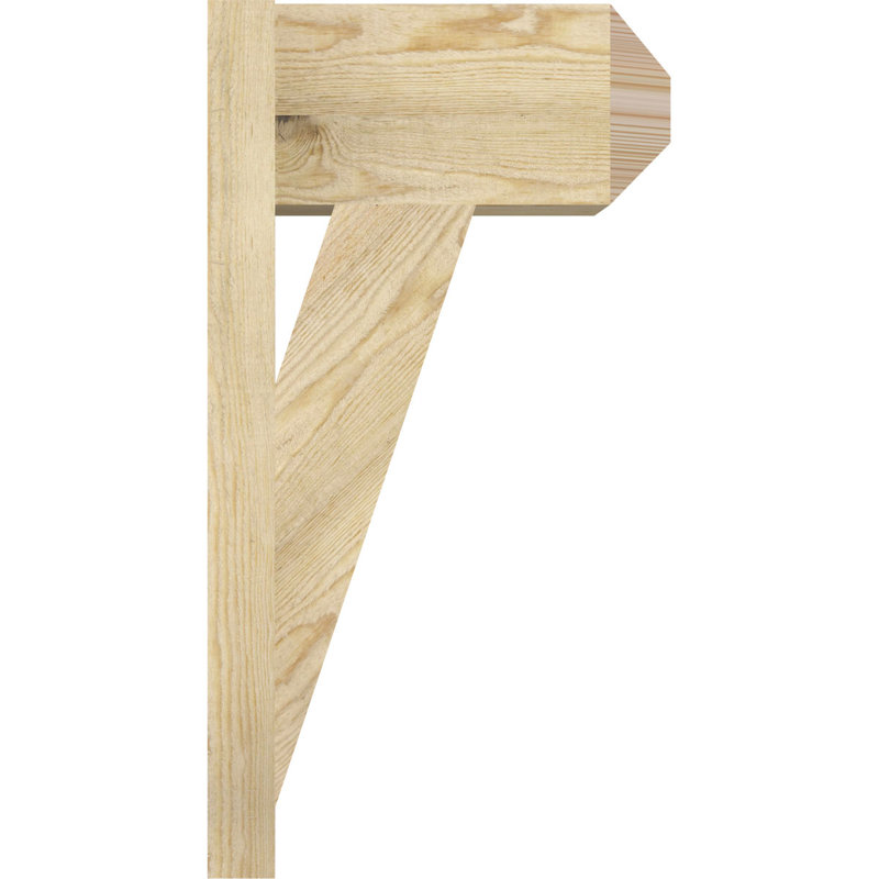 Artisan traditionnel en bois rustique, Sapin Douglas de 8 po (sciage brut), P 14 po x H 26 po