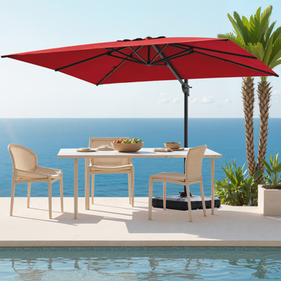 128'' X 104'' Rectangular Cantilever Umbrella, Weighted Base Does Not Include