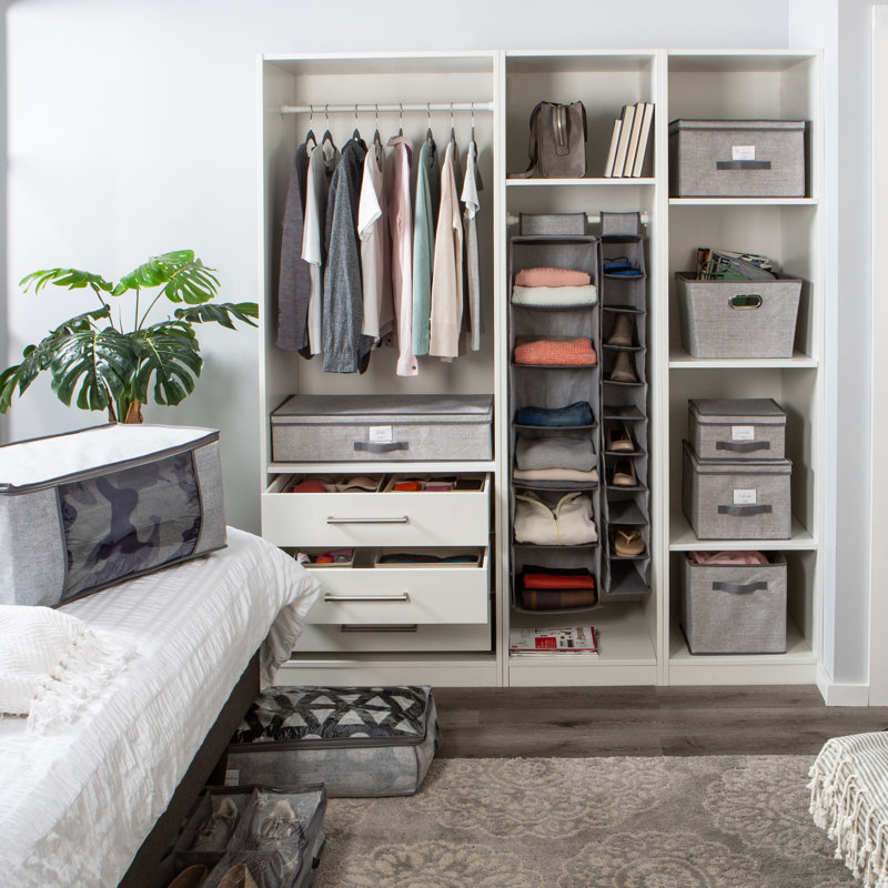 Rangement sous le lit en tissu