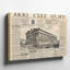 Toile, une page de journal rétro titrée «Serves as a Richly textured», toile de fond beige avec surface texturée-2120827146
