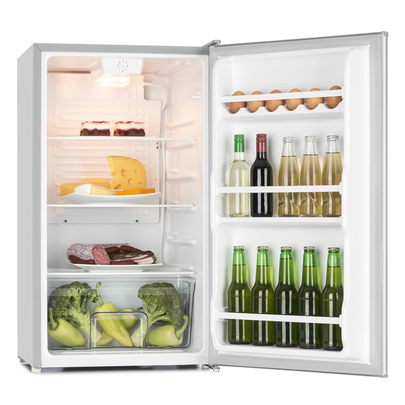 Klarstein 92m³ L Freestanding Mini Fridge, Silver