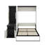 Lit escamotable double avec bureau et armoires
