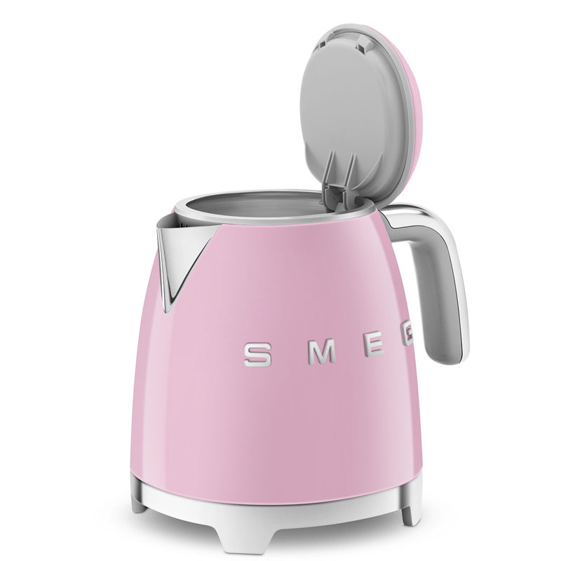 Smeg KLF05 50s Style Retro Mini Kettle 0.8L, Pink