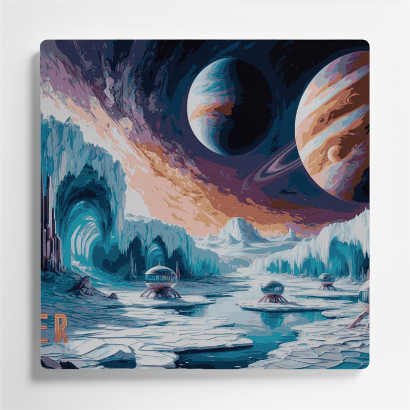 Space NASA Gray Metal Wall Art