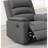 Modern Manual Recliner Chair In Dark Gray Burlap, With Cushion , Seat And Armrest For Living Area Back,