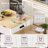 82.6" Fluted Kitchen Island with Extendable Dining Table for 4-6, Double-Sided Storage & Power Outlet-1752310267